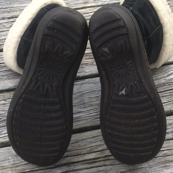 UGG Karyn Silkee Suede Sheepskin Cuff Boots - Picture 9 of 14